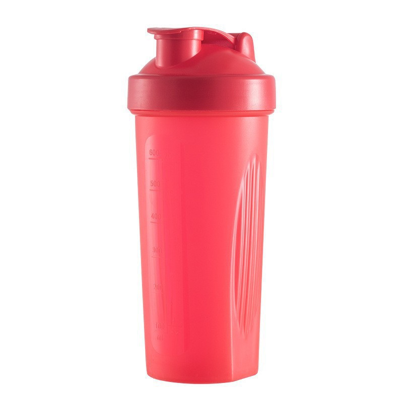 600ml Shaker Bottle For Smoothies And Protein Powder Measuring Cup Outdoor Fitness Water Bottle