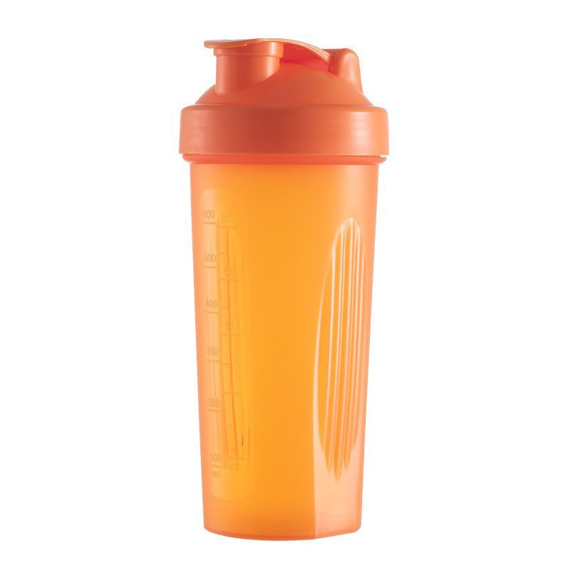 600ml Shaker Bottle For Smoothies And Protein Powder Measuring Cup Outdoor Fitness Water Bottle