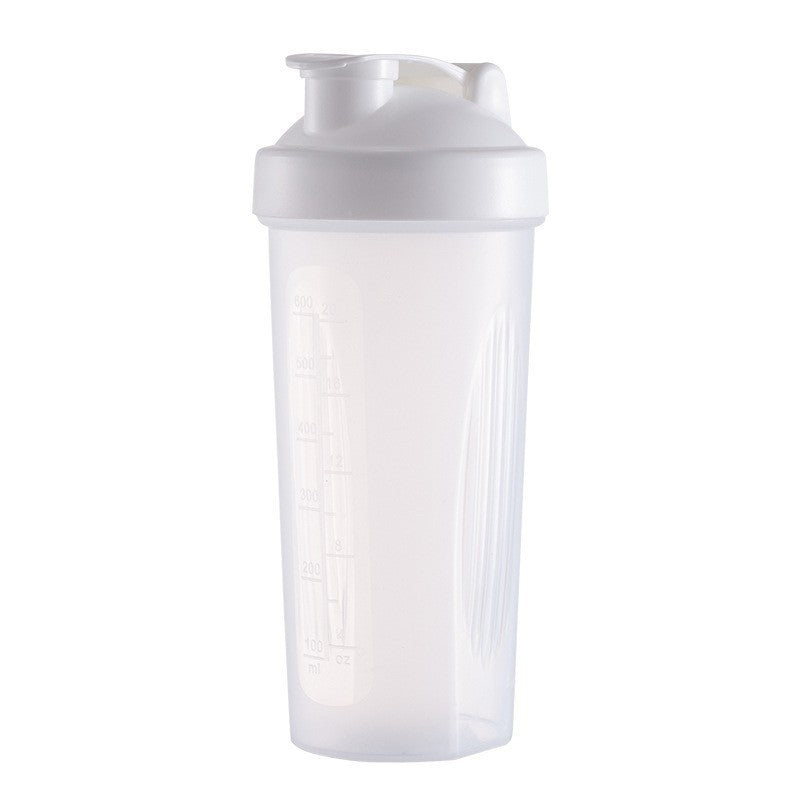 600ml Shaker Bottle For Smoothies And Protein Powder Measuring Cup Outdoor Fitness Water Bottle