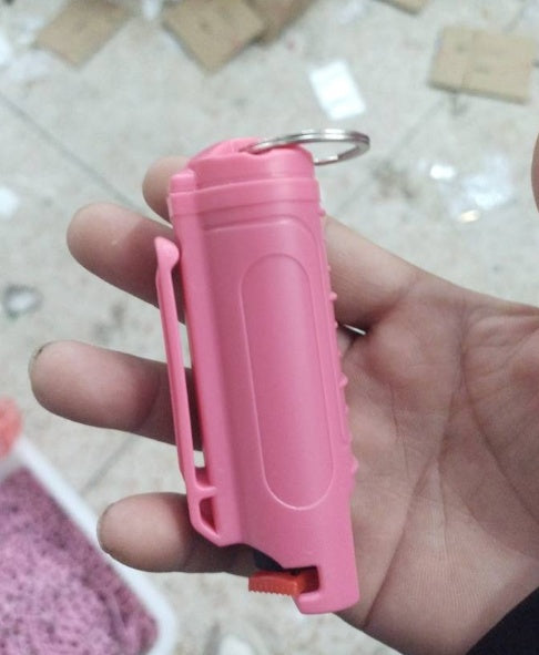 Palm Pepper Spray Shell ABS Spray Keychain