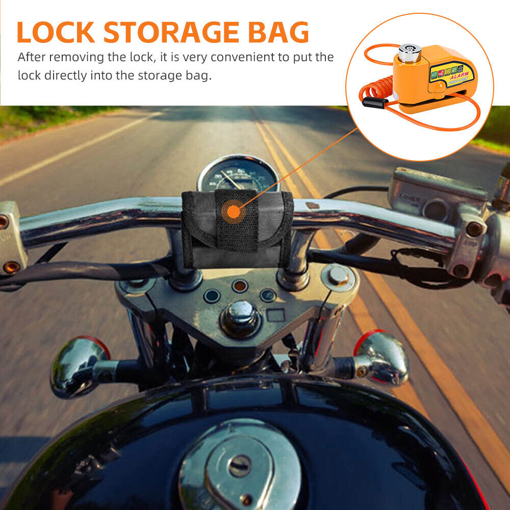 Motorcycle Alarm Disc Lock Motorbike Brake Security Disk Rotor Lock Bike Bicycle