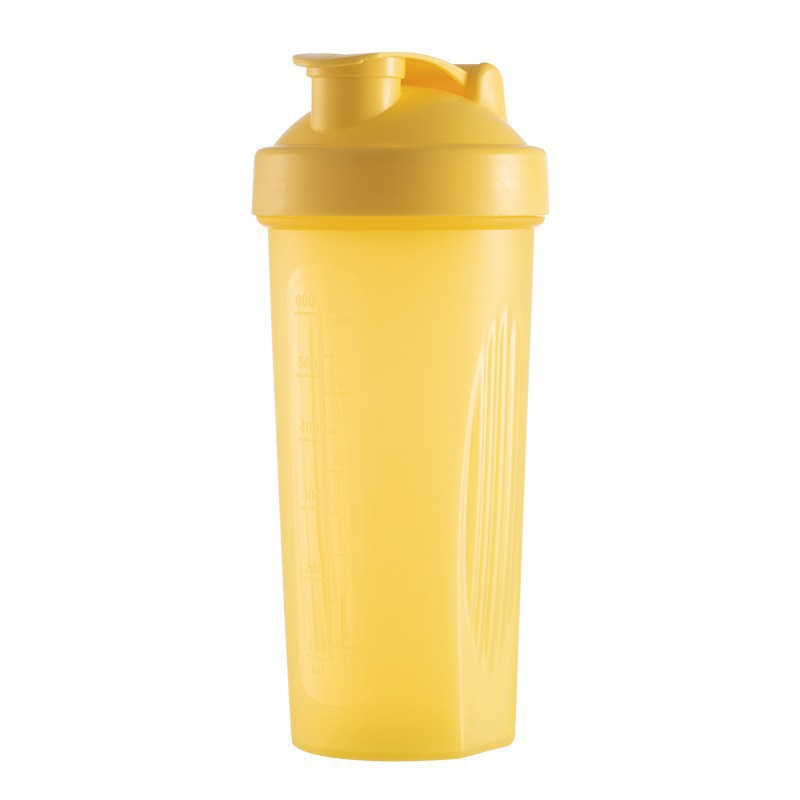 600ml Shaker Bottle For Smoothies And Protein Powder Measuring Cup Outdoor Fitness Water Bottle